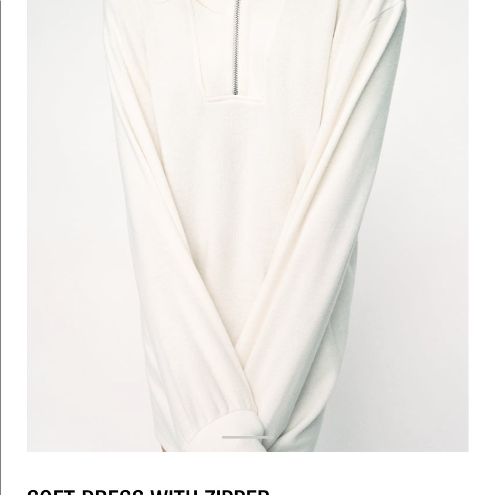 Zara soft dress with zipper winter